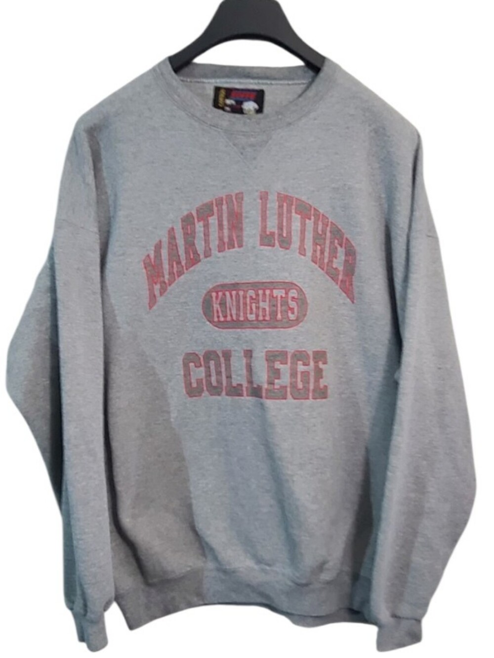 Soffe Martin Luther College Knights Gray Crewneck Sweatshirt XXL Made in USA